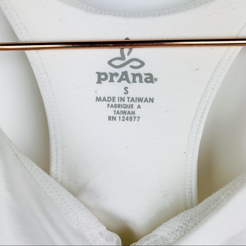 PrAna Women’s Sabin‎ T-Back Top White - Picture 4 of 12